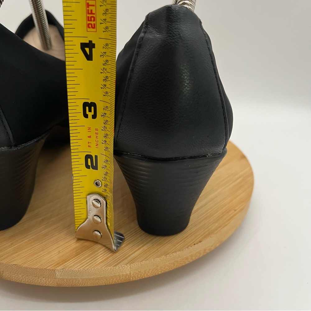 Basic Edition Black Nylon Stretch Loafer Wedged H… - image 4